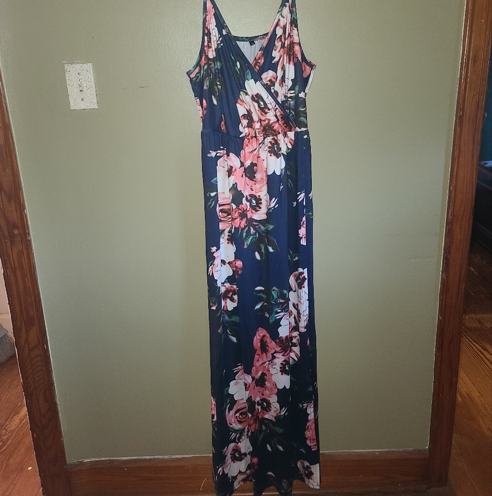 XL floral maxi dress